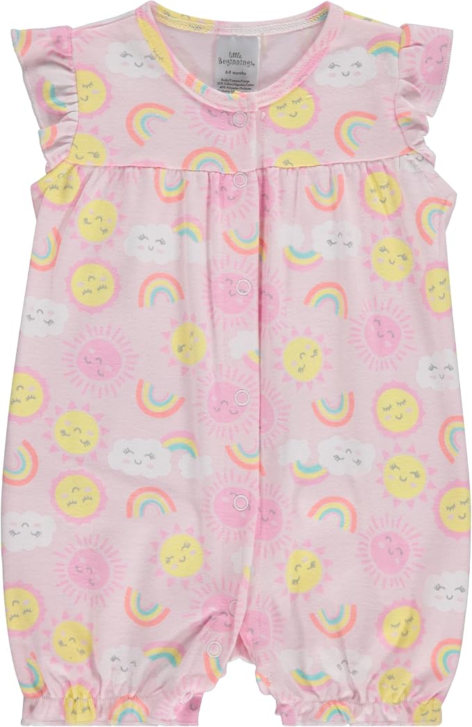 Cudlie 2-Pack Baby Girl Rompers – Soft Cotton, Everyday Comfort - Image 2