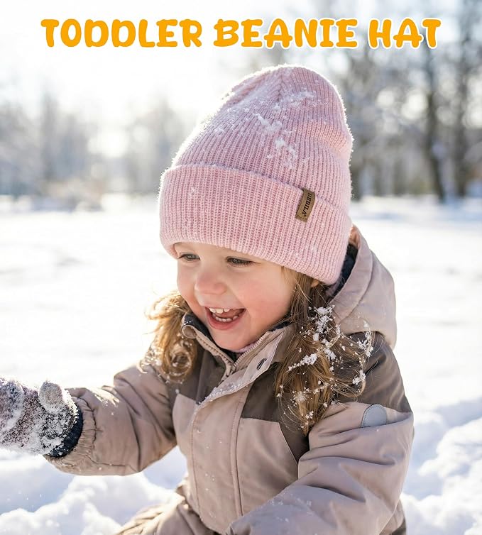 Baby Beanie Toddler Infant Winter Hats Knit Warm Caps - Image 3