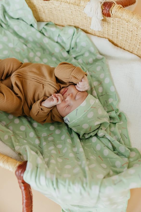 Copper Pearl Swaddle Blankets for Newborns | Soft Stretchy Receiving Blankets - Image 4