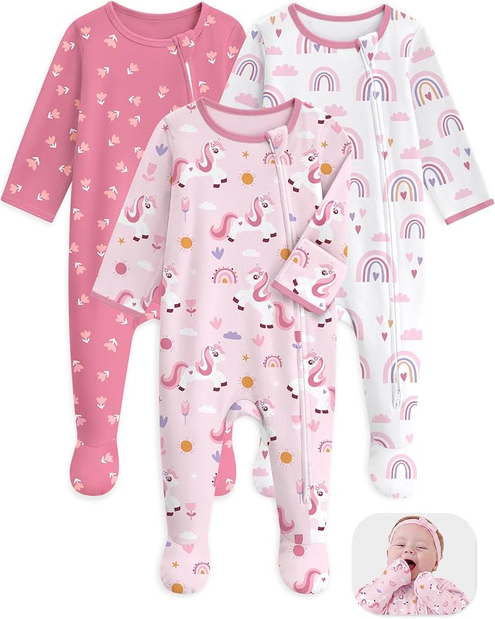 Unnivoll Baby Sleepers 100% Cotton Baby Pajamas Baby Boys Girls Clothes | by Unnivoll