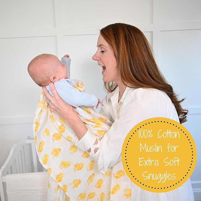 LollyBanks Baby Swaddle Blankets, 100% Organic Cotton Muslin Baby Blanket | 2 - Image 4