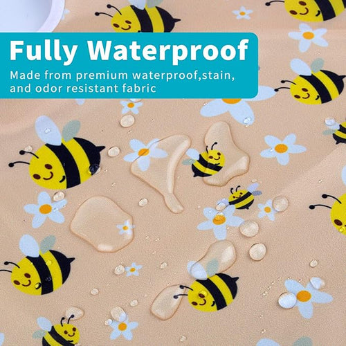 3 Pcs Long Sleeved Bib Set|Baby Waterproof Bibs with Pocket Bundle|Toddler Bib with Sleeves|Stain Resistance Smock 6-24 Month