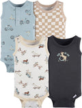 Gerber Baby Boys Multi-Pack Sleeveless Onesies Bodysuit by Gerber