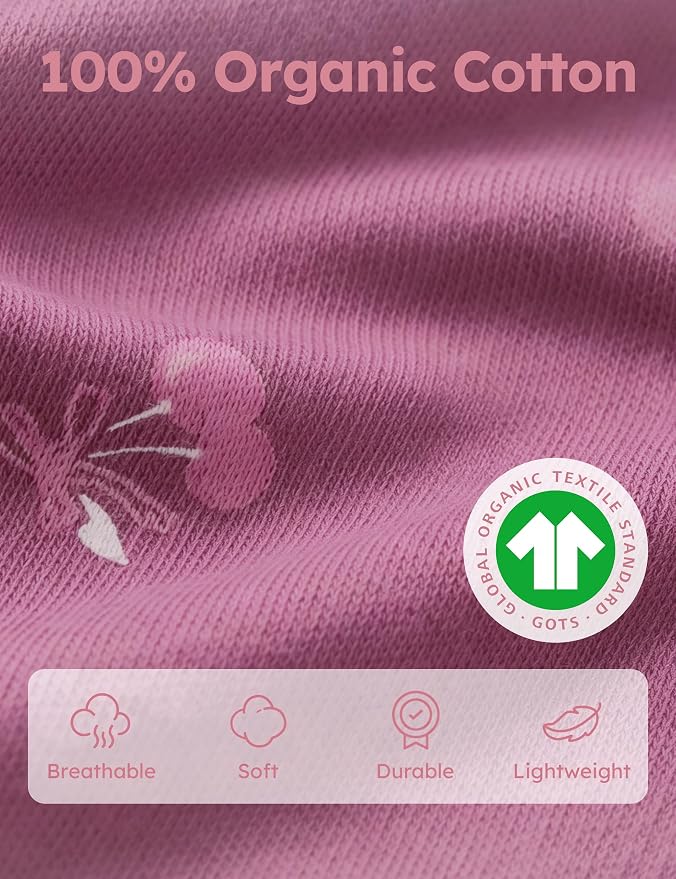 Yoofoss Baby Sleepers Baby Girl Clothes 100% Organic Cotton Pajamas - Image 3