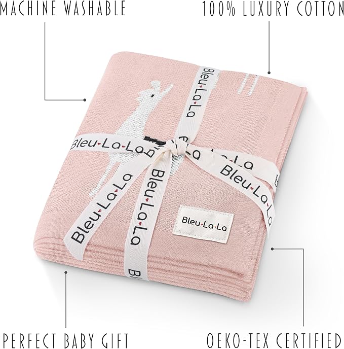 Knit Swaddling Baby Blanket - Image 3