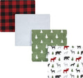Hudson Baby Unisex Baby Cotton Flannel Receiving Blankets, Woodland Christmas by HudsonBaby