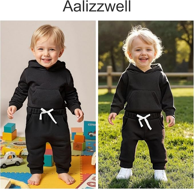 Aalizzwell Infant Baby Winter Hoodie Outfit - Image 3