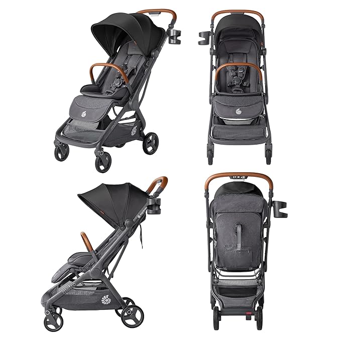 Ergobaby Metro 3 Deluxe Baby Stroller for Newborns, Infants, and Toddlers | Jet Black
