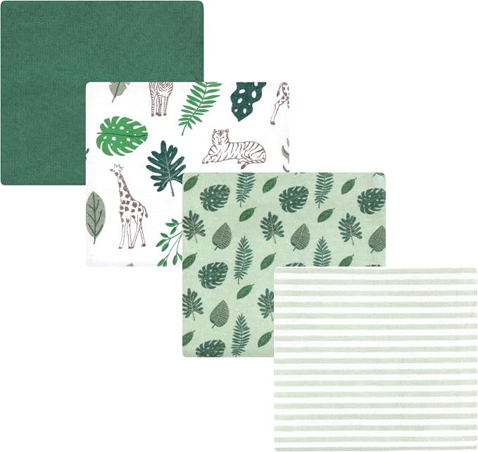 Luvable Friends Little Treasure Flannel Receiving Blankets 4pk by Luvable+Friends