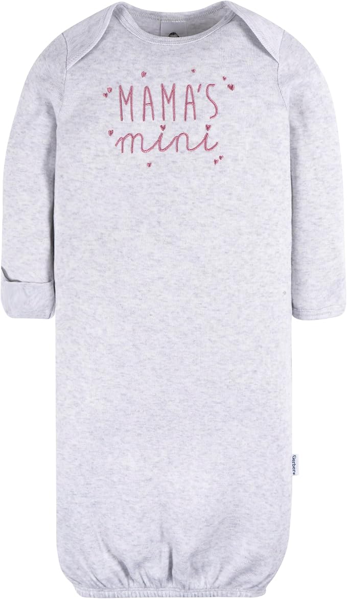 Gerber Baby Girls' 4-pack Sleeper Gown - Image 4