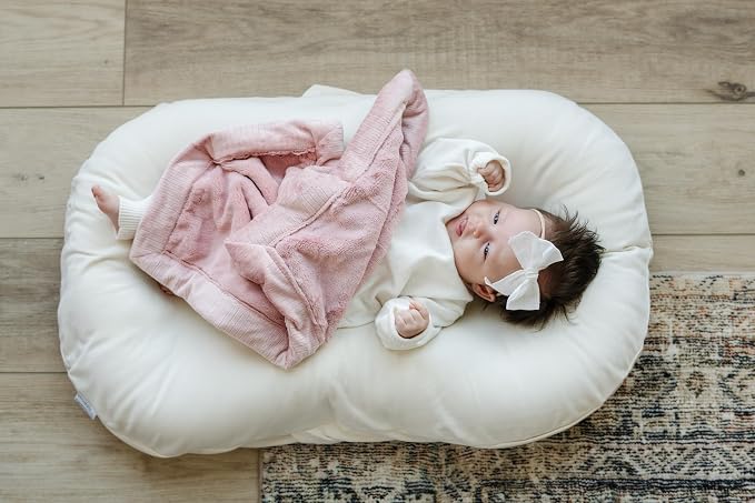 Saranoni Lush Receiving Blanket Soft Baby Blanket Ballet Slipper Pink 40x30 | - Image 6
