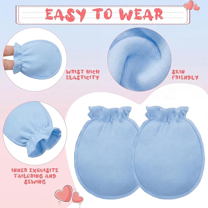 20 Pairs Newborn Baby 0-6 Months No Scratch - Image 3