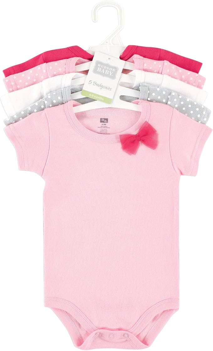 Hudson Baby Unisex Baby Cotton Bodysuits - Image 2