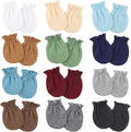 BQUBO 12 Pairs Baby Mittens Newborn Infant Mittens No Scratch Cotton Elastic by DRESHOW
