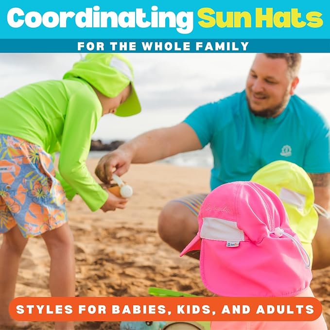 SwimZip Sun Hat with Neck Flap | UPF 50+ Protection - Image 6