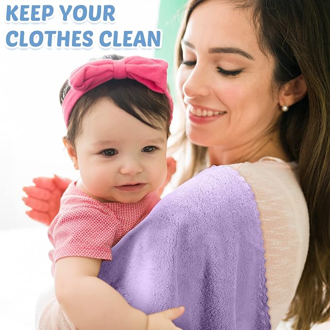 Mixweer 40 Pack Baby Burp Cloths Bulk 20x10 Inch Absorbent Muslin Burp Cloths - Image 6