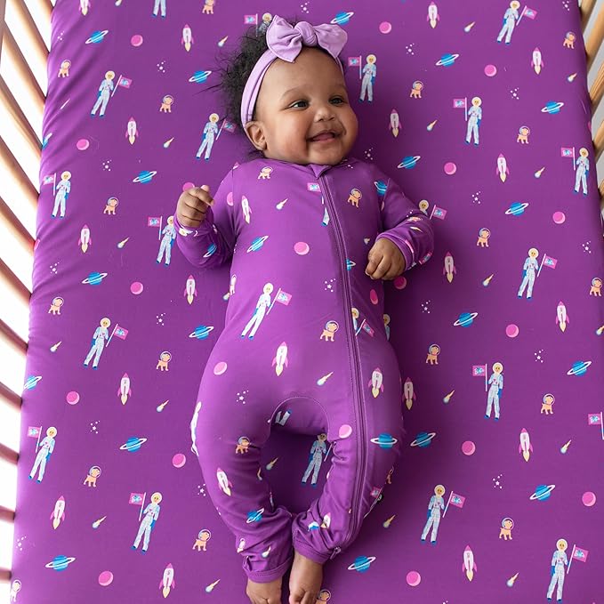 KYTE BABY Unisex Rayon Made From Bamboo Zippered Rompers 0-24 Months