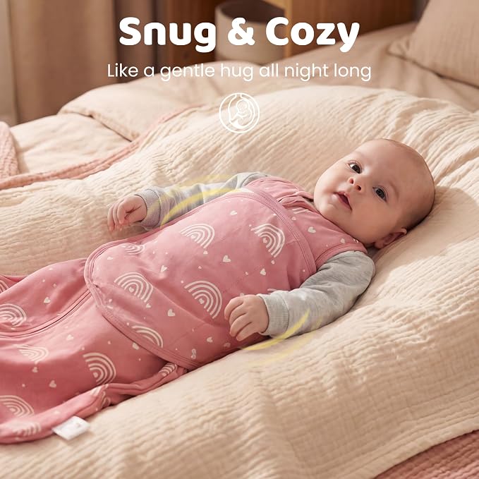 Baby Swaddle Sleep Sack 0-3 Months, Cotton Swaddles - Image 5