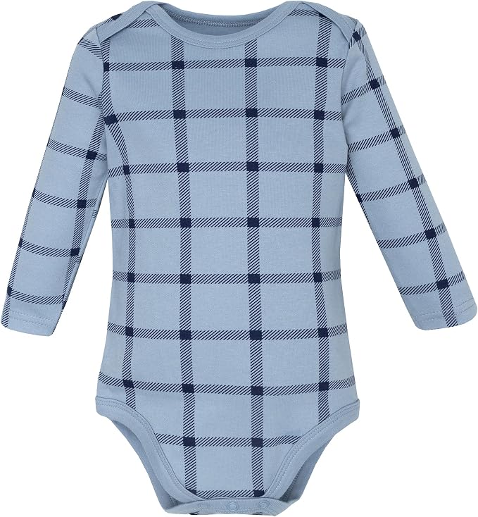 Hudson Baby baby-boys Cotton Long-sleeve Bodysuits 5-pack - Image 4