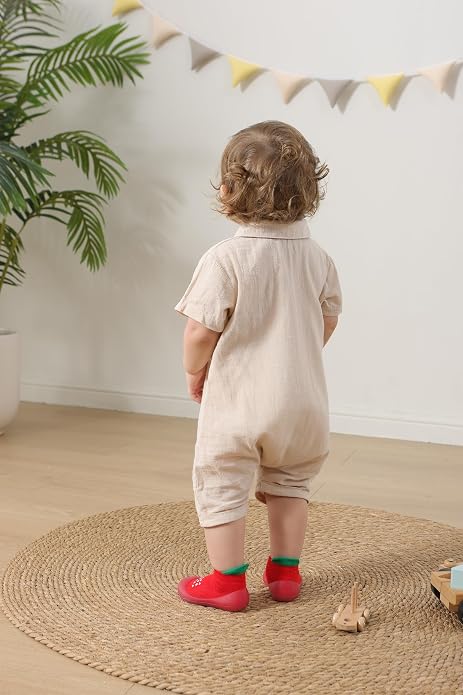 Hstyle Baby Sock Shoes Toddler Boys Walking Shoes Infant Slippers Sneakers | - Image 3