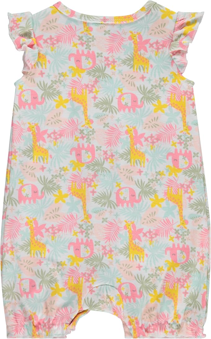 Cudlie 2-Pack Baby Girl Rompers – Soft Cotton, Everyday Comfort - Image 6