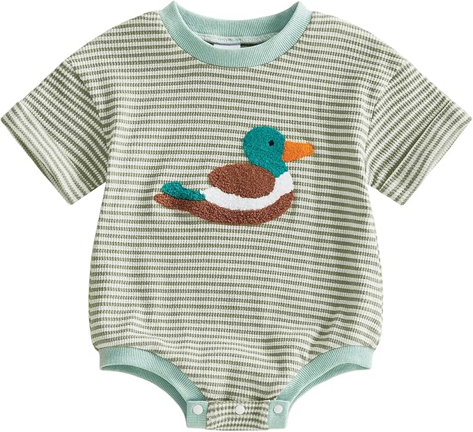 Newborn Baby Boy Girl Summer Clothes Funny Print Sweatshirt Romper Oversized by Lucikamy