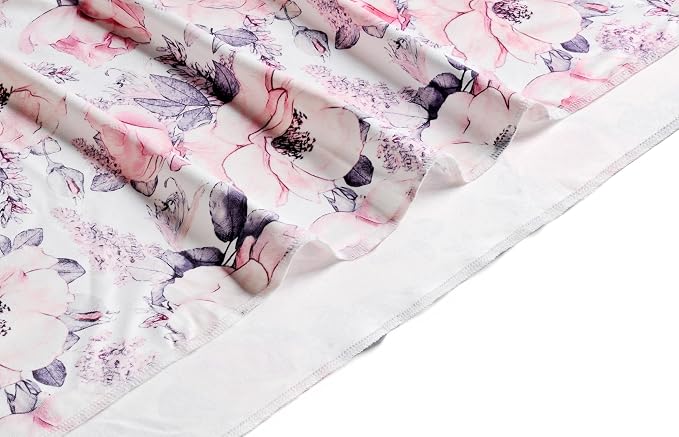 Newborn Baby Swaddle Set Headband Beanie and Name Card - Image 3