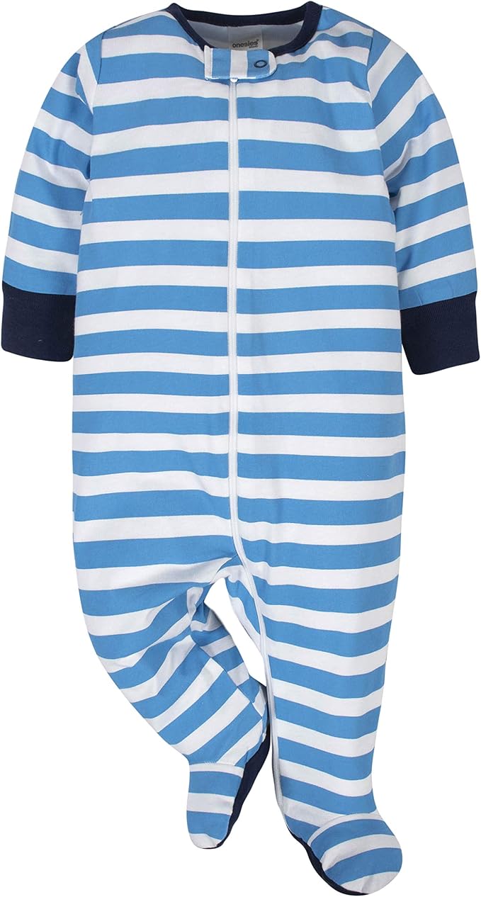 Onesies Brand Baby Boys' 4-pack Sleep 'N Play Footies - Image 3