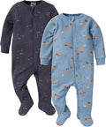 Gerber Baby 2-pack 2-way Zip Thermal Footed Sleep 'N Play by Gerber