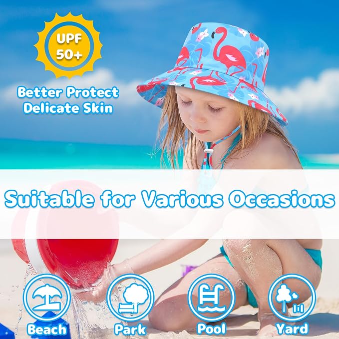 Baby Sun Hat Baby Boy Hats Toddler Hat UPF 50+ Bucket Hat - Image 3