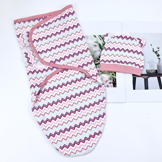 Dizila 2 Sets Adjustable Soft Cotton Blend Newborn Infant Baby Girl Receiving - Image 8