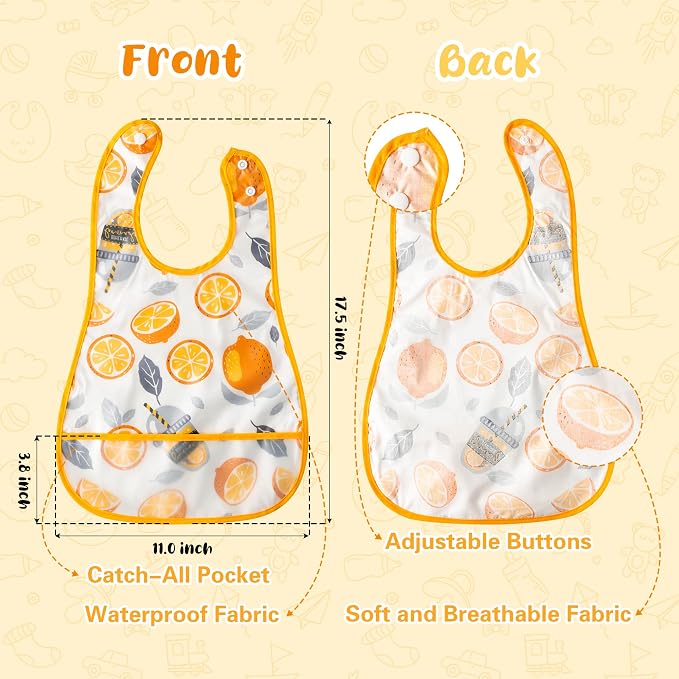 R HORSE 5Pcs Baby Feeding Bibs - Image 3