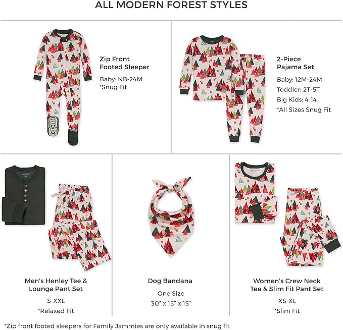 Burt's Bees Baby Matching Family Jammies, Organic Cotton, Holiday Pajamas - Image 2