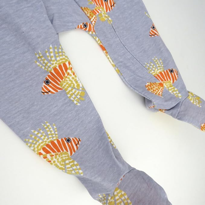 HonestBaby Baby Boys' Sleep & Play Footed One-piece Pajama Sleeper 100% Organic - Image 2