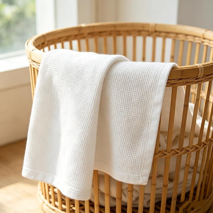 TL Care 100% Cotton Thermal Waffle Swaddle Blanket, Breathable & Stretchy - Image 2