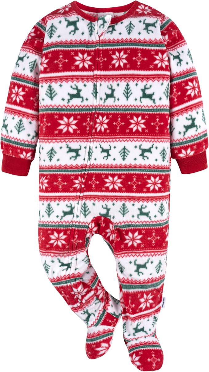 Gerber Baby & Toddler Fleece Footed Pajamas 2-Pack - Image 2