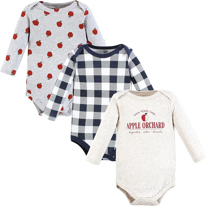Hudson Baby baby-boys Cotton Long-sleeve Bodysuits 3-pack by HudsonBaby