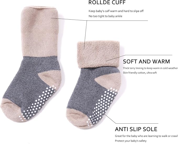 VWU Baby Toddler Kids Cotton Socks - Image 6