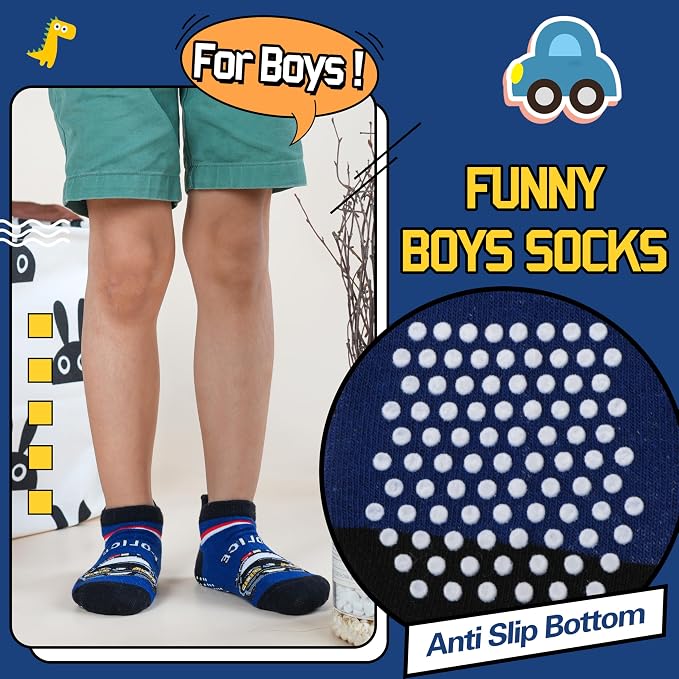 Welwoos Baby Girls Boys Toddlers Grips Socks Kids Non Slip Anti Skid Ankle - Image 4