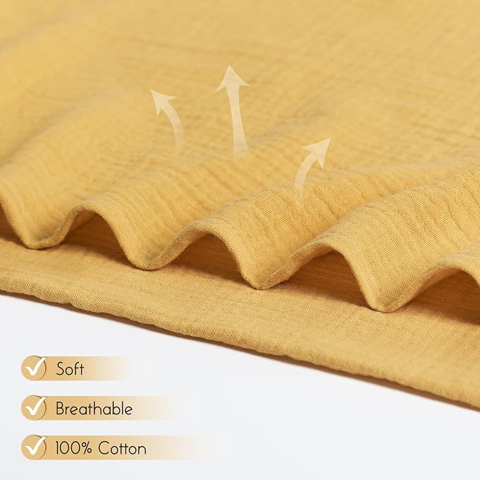 Meracorallo Muslin Swaddle Blanket, 100% Cotton Receiving Blanket - Image 3