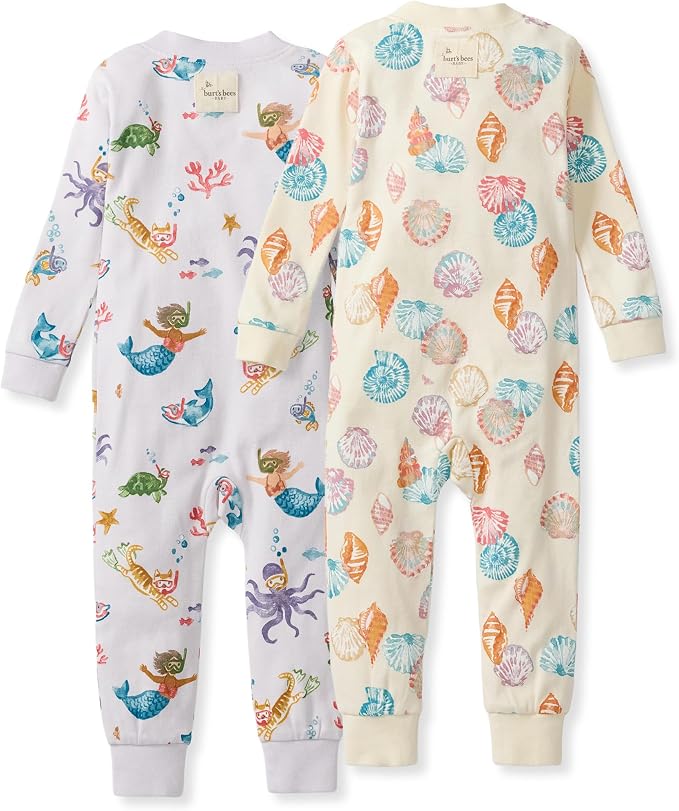 Burt's Bees Baby Unisex Footless Sleeper Pajama, 1-Pc Zip-Up Footie Pajama | - Image 2