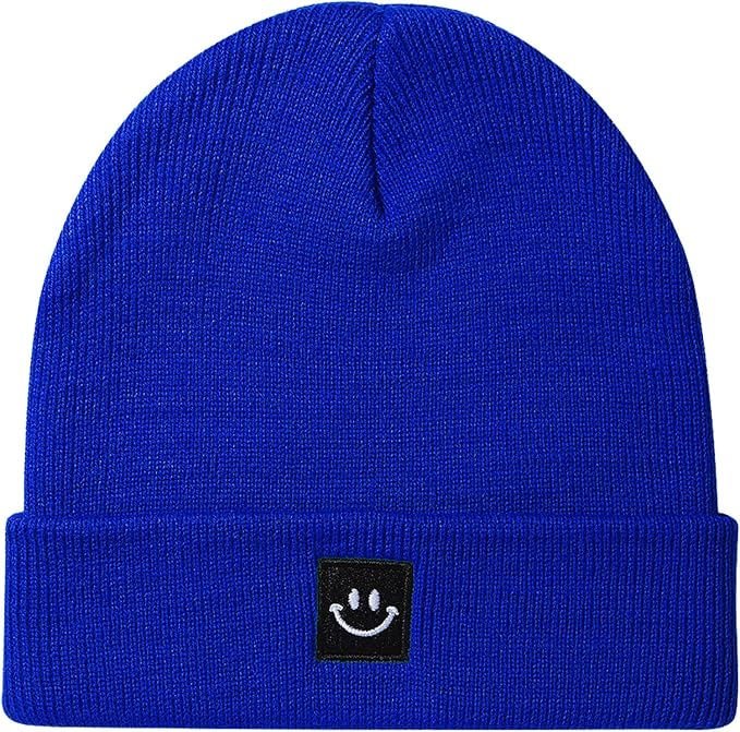 Baby Beanie Knit Ski Hat with Cute Face by Paladoo