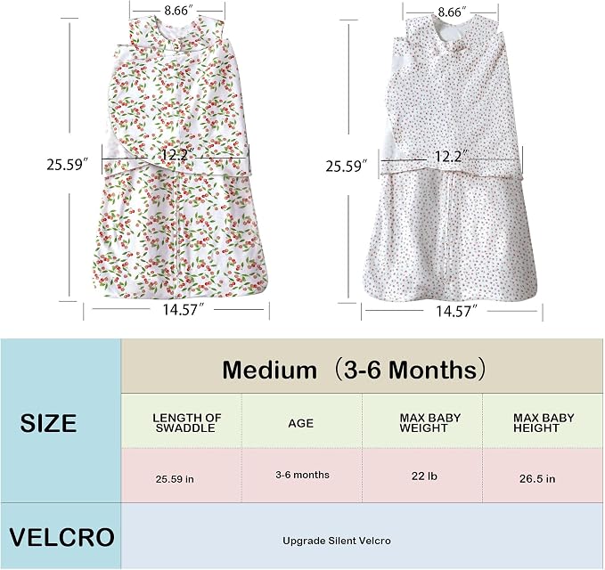 Baby Sleep Sack Swaddle 2 Pack, 3-Way Adjustable, Organic Cotton | Swaddles 3-6 - Image 6