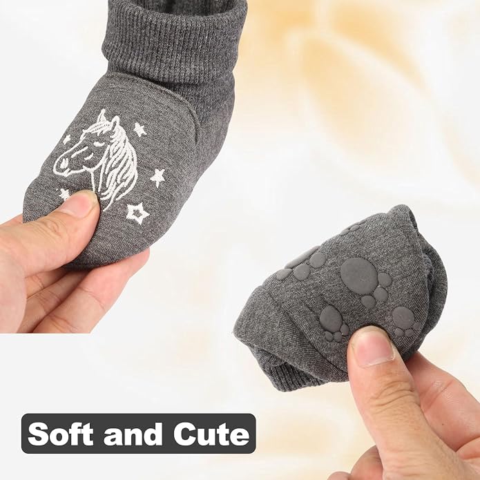 Newborn Infant Baby Cotton Booties Non-Slip Sole - Image 2