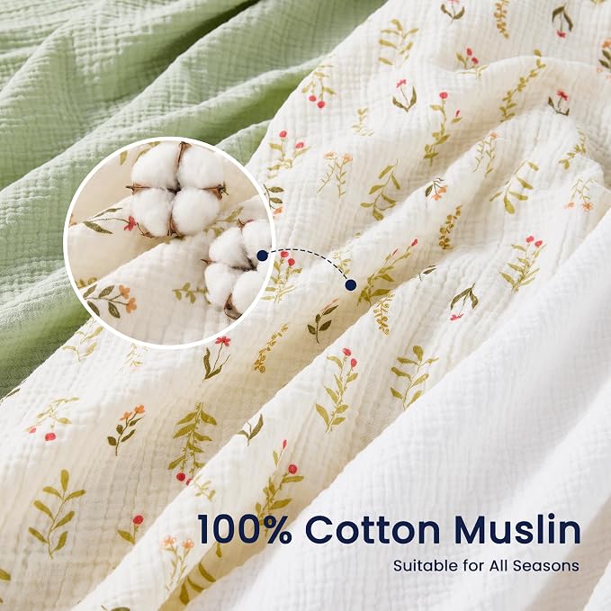 EXQ Home Muslin Swaddle Blankets - Image 4