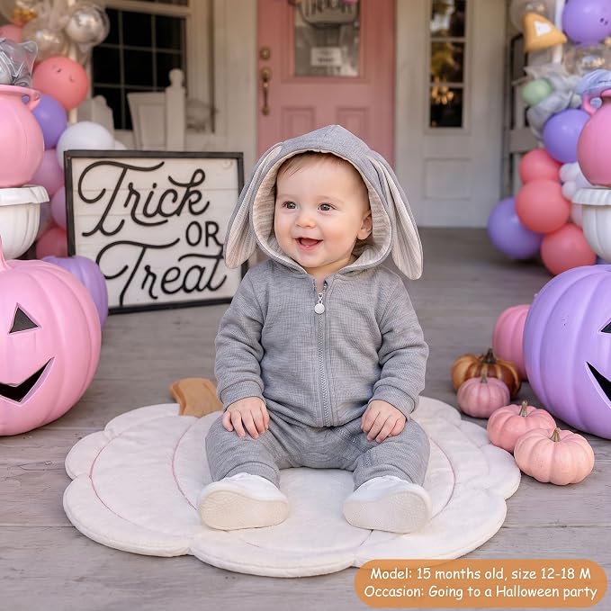 Simplee kids Baby Bunny Outfits Romper, Zipper Up - Image 7