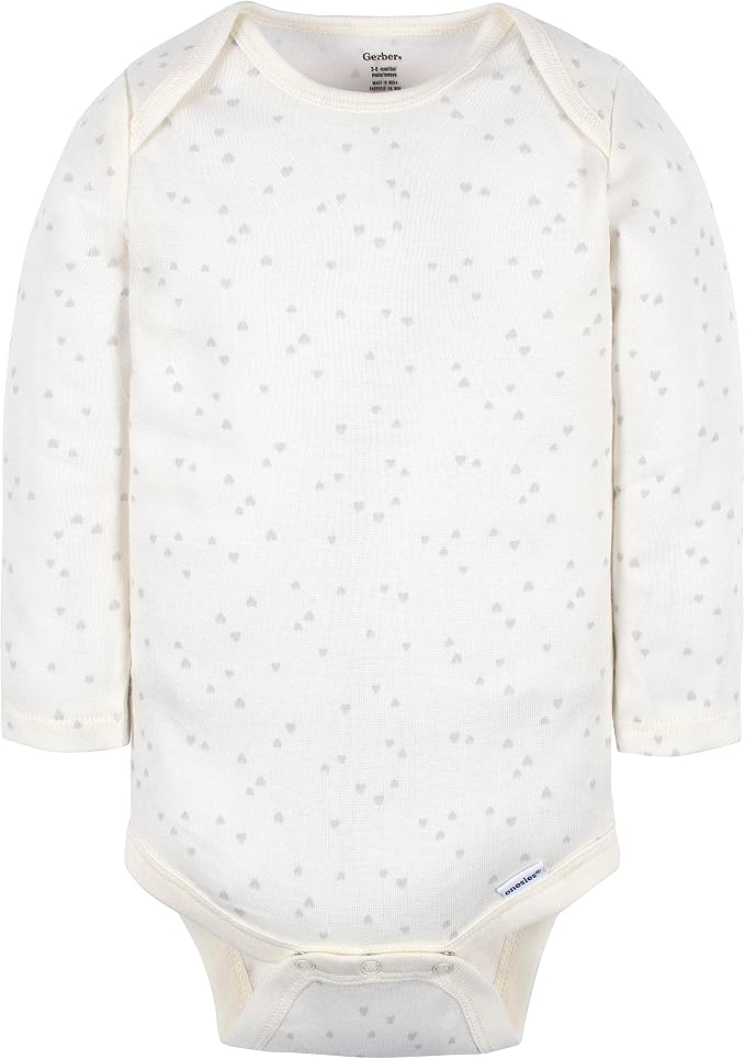 Gerber Baby Girls' 6-pack Long-sleeve Onesies Bodysuits - Image 5