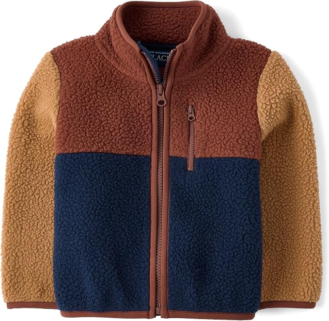 The Children's Place Baby Boys' And Toddler Long Sleeve Sherpa Fleece Full Zip by TheChildrensPlace