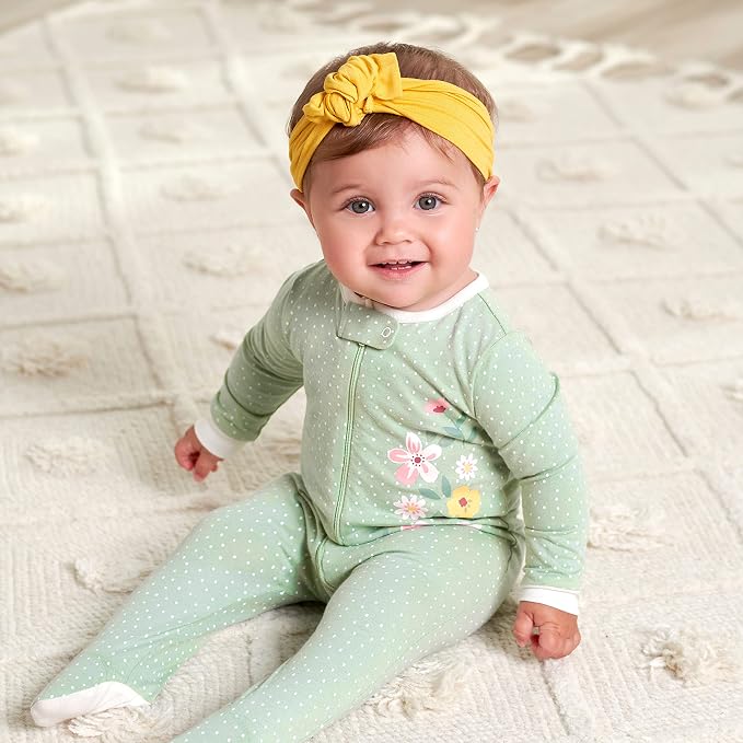 Gerber Baby Girls 4-Pack Sleep 'N Play Footie - Image 11