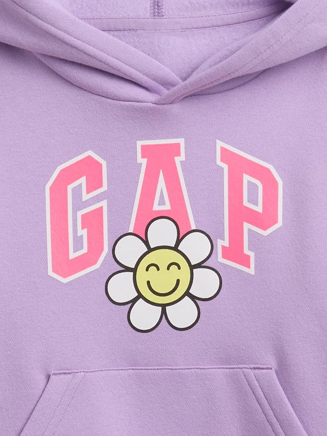 GAP Baby-Girls Playtime Favorites Logo Pullover Hoodie Hooded Sweatshirt - Image 3
